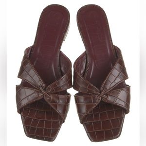 STAUD leather sandals slides
